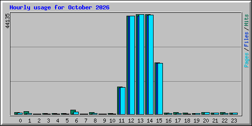 Hourly usage for October 2026